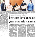 Nota publicada en el Diario del Sur sobre el proyecto ante el #covid19: más respuestas, cero violencias.